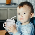 thumbnail image 4 of Vaso de entrenamiento de silicona Hukapapa y pajita para niños pequeños, 8 meses, 4 of 5