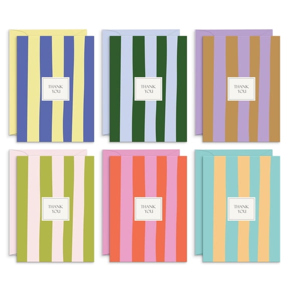 Tarjetas de agradecimiento Sweetzer & Orange Palm Beach, paquete de 24