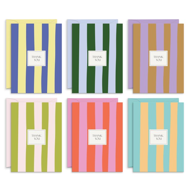 Tarjetas de agradecimiento Sweetzer & Orange Palm Beach, paquete de 24