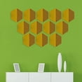 thumbnail image 4 of Lefu 12pcs acrylic three-dimensional hexagonal mirror wall stickers DIY 126*110*63mm, 4 of 9