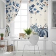 thumbnail image 5 of Fsddascl Blue Fall Pumpkins Blackout Curtains for Bedroom/Living Room, Thermal Insulated Kitchen Curtains, Thanksgiving Maple Leaf Tree Grommet Darkening Window Treatment Drapes 42"x84"x2, 5 of 6