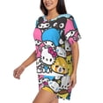 thumbnail image 2 of Lsque Sanrio Women's Short-Sleeved Pajama Set - 2 Piece Soft and Lightweight Sleepwear Set-4X-Large, 2 of 9