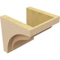 thumbnail image 5 of 7"W x 7"D x 7"H Wide Helena Rough Cedar Woodgrain TimberThane Corbel, Primed Tan, 5 of 6