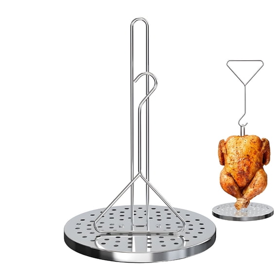 To Assemble Stainless steels Turkey Grills Accessory Holds 20 Includes All Parts For Fryers Cooking Dishwasher