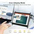 thumbnail image 3 of LESOWN Wide Small Screen 1024x600 IPS LCD Display HDMI Portable Monitor Touch Module with Case for Raspberry Pi Built-in speaker, 3 of 11
