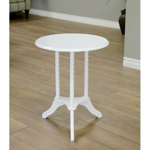 Frenchi Home Furnishing Round End Table, White