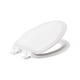 thumbnail image 1 of Asiento de inodoro delantero alargado lento, color blanco, 1 of 5