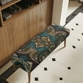 thumbnail image 4 of POLERO Paisley Floral Print Dining Bench Cover Washable Stretch Piano Bench Seat Cover Removable Vintage Rectangle Seat Cushion Protector for Home Patio, Bedroom, Hotel, 4 of 7