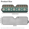 thumbnail image 7 of Yuyamidu Green Aztec Windshield Sunshade for 2007-2023 Wrangler Rubicon Sahara TJ JK JKU 2 & 4 Door Gemoetric Car Sun Shade, 7 of 7