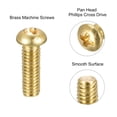 thumbnail image 4 of Unique Bargains M4x12mm Brass Machine Screws, Phillips Pan Head Fastener Bolts 12Pack, 4 of 5