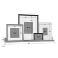 thumbnail image 6 of Kate and Laurel Bordeaux Gallery Wall Frame and Shelf Kit, Set of 5, Multiple Finishes, Assorted Size Wooden Frames and Display Shelf, 6 of 9