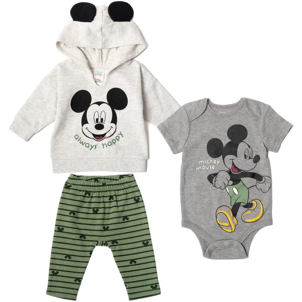 Set de disfraz de Mickey Mouse de Disney, 3 piezas, 24 meses, unisex