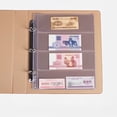 thumbnail image 3 of Wosthever Billete de papel dinero álbum página fundas de colección transparentes organizador de hojas sueltas impermeable colección de PVC Almacenamiento y organización del hogar, 3 of 6