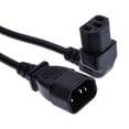 thumbnail image 1 of Cable de extensión Pdu, IEC 320 C14 a C13 10A 250V 2500W 0.1M Cable de fuente de alimentación, para monitor HDTV Escáner Computadora shamjiam Cable de energía, 1 of 9