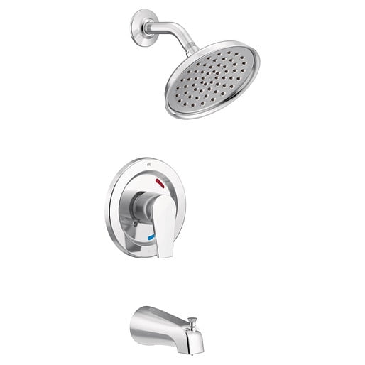 Moen 48003CGR Slate 1-Handle Tub & Shower Trim Kit Chrome