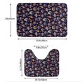 thumbnail image 3 of Yiaed Mushroom Doodle Print Bathroom Mat Set 2 Pieces Mat Anti-Skid Pad Ultra Soft and Absorbent Bathroom Bath Mat Contour Bath Rugs for Toilet Base, 3 of 6