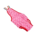 thumbnail image 1 of Female Dog Puppy Pet Diaper Menstrual Suspender Underwear Reusable Washable Shorts Rose Red XS, 1 of 4