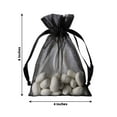 thumbnail image 3 of Efavormart 50 Pack | 4" Black Organza Drawstring Wedding Party Favor Gift Bags, 3 of 7