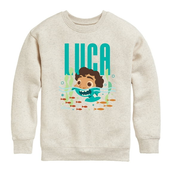 Luca - Half Human Half Sea Monster Luca  - Toddler And Youth Crewneck Fleece Sweatshirt