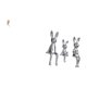 thumbnail image 5 of Organizador De Ganchos De Pared Plegable Para Armario De Baño Con Figuras De Familia De Conejos, Estatuas, Escritorio, Mesa, Centro De Mesa, Adorno, Escultura De Animal, 5 of 8