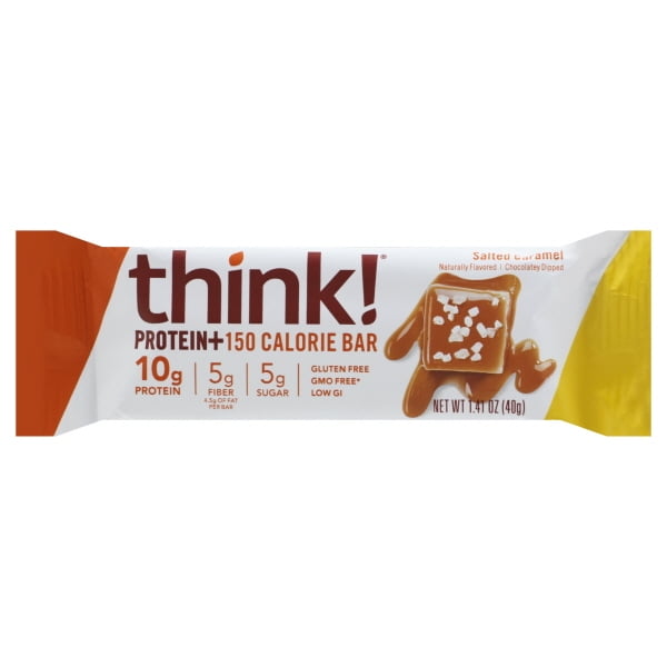 Think! Salted Caramel Protein+150 Calorie Bar, 1.41 oz - Walmart.com