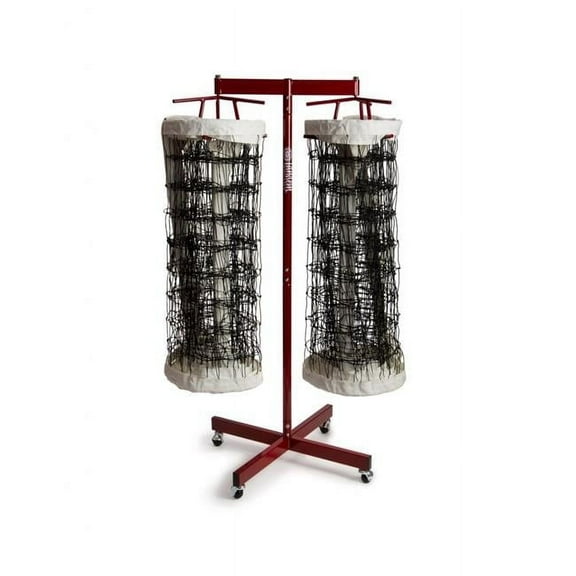 Red Double Net Storage Rack