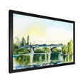 thumbnail image 2 of Designart 'Landscape With Old Bridge Over River In The Countryside' Traditional Framed Art Print, 2 of 4