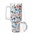 thumbnail image 2 of Lsque Sport Items Pattern 40 OZ Ice Bully Cup with Handle and Straw, Double Wall Stainless Steel Tumbler Travel Coffee Cup with Lid for Christmas Present, 2 of 8
