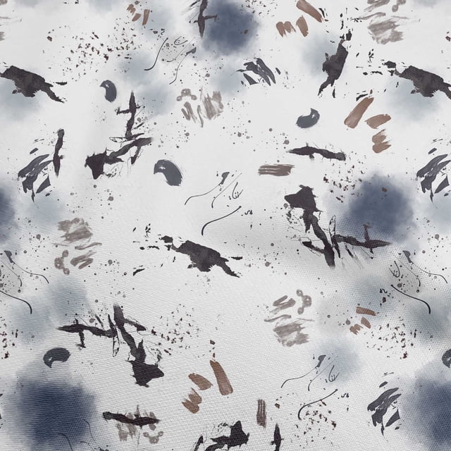 oneOone Georgette Viscose Dark Wine Fabric Abstract Craft Projects Decor Fabric Printed By The Yard 42 Inch Wide