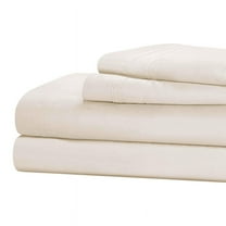 Superior 4-Piece Cotton 1500 Thread Count Ivory Sheet Set, King