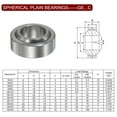 thumbnail image 2 of Uxcell 2pcs GE17C Spherical Plain Bearing 17mmx30mmx14mm Sealed Spherical Radial Ball Bearing, 2 of 5