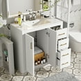 thumbnail image 4 of Harper & Bright Designs 36" Bathroom Vanity with Sink, Bathroom storage Cabinet with Drwers and Soft Closing Doors, White, 4 of 15
