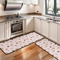 thumbnail image 3 of Kitchen Rugs Sets Of 2,Pink Boho Bohemia Rainbow Shapes Dots Pattern Anti Fatigue Kitchen Mat Rugs Non Slip Washable,Decorative Kitchen Floor Mats for Kitchen,Sink,Laundry,17"x47"+17"x47", 3 of 5