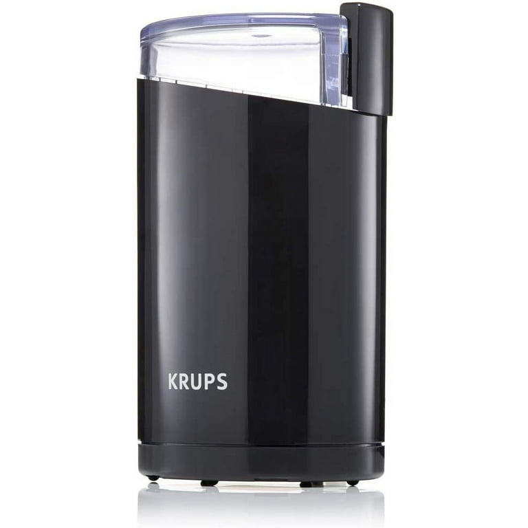 Krups F203 Electric Coffee Grinder with Stainless Steel Blades - Black