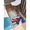 thumbnail image 6 of Bath Rug, Abstract Rug, Bathroom Rug, Large Rug, Rainy Day Rugs, African Street View Rug, African Woman With Umbrella Rug, Printed Rugs, 5.9'x9.2' - 180x280 cm, 6 of 8