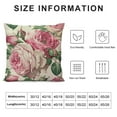 thumbnail image 5 of Nawypu  Watercolor Roses Throw Pillow Cover Elegant Floral Bud Petal Romantic Plant Curl Bloom Botanical Pillow Case Decorative Square Cushion for Home Couch Bed, 5 of 5