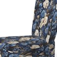 thumbnail image 4 of Designart "Roses Of Cobalt Blue Renaissance III" Blue Rose Pattern Upholstered Accent Chair - Cottage Arm Chair For Bedroom, 4 of 5