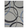 thumbnail image 3 of HomeRoots 515941 8 x 10 ft. Blue Geometric Rectangle Area Rug, 3 of 5