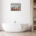thumbnail image 5 of Farmhouse Bathroom Decor Flower Wall Art Butterfly Floral Pictures Wall Decor Bathroom Sign Canvas Painting Prints Artwork Home Decorations Framed for Bedroom 12inx16in, 5 of 6