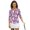 Purple Easter Egg Heart, variant on HUIACONG Easter Women's Golf Polo Shirts with Bunny Egg Pattern, Soft 3/4 Sleeve Athletic Golf Tops, Quick Dry Polyester Spandex for Golf and Tennis