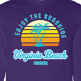thumbnail image 4 of Inktastic Summer Enjoy the Sunshine Virginia Beach Virginia in Blue Long Sleeve T-Shirt, 4 of 5