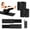 Black, variant on AbahubFit Adjustable Wrist & Ankle Weights 2Pack, 1LB Each Removable Silicone Bracelet for Women, Wearable Arm Leg Weights for Walking Yoga Pilates