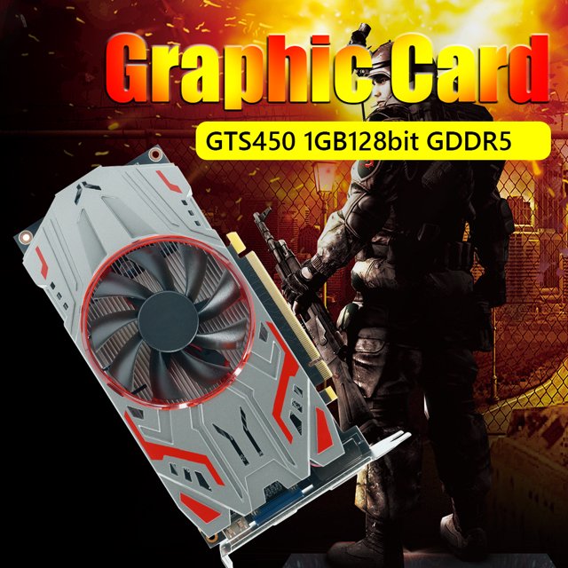 Tarjetas gráficas GTS450 GDDR5 128bit PCI-express2.0 VGA DVI Tarjeta de video (1GB)