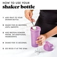 thumbnail image 6 of Fit & Fresh Shaker Bottle, Leak Proof 24 oz Sports Blender Bottle for Supplement Shakes, Pink, 6 of 7