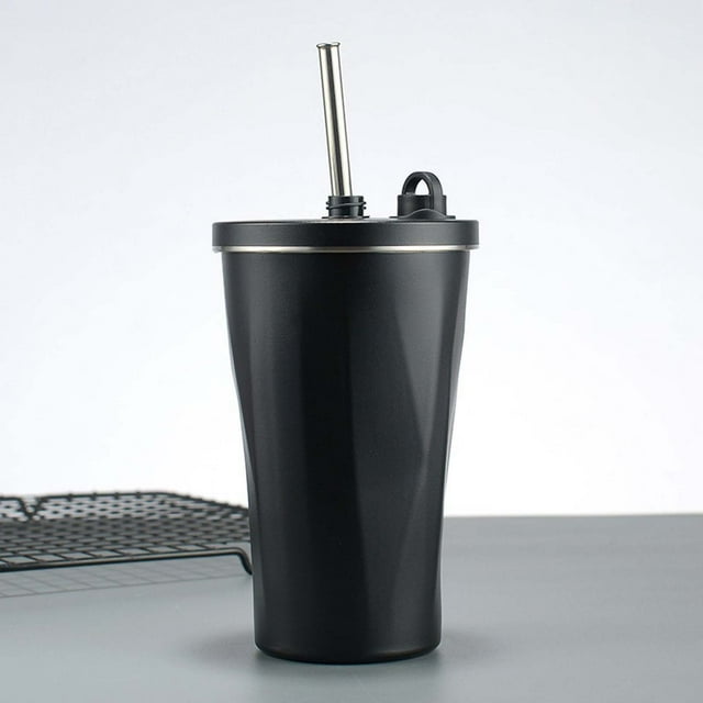 Stainless Steel Tumbler, Stainless Steel Rings, Stainless Steel Straw Cup Portable Diamond Coffee Cup Vacuum Large Capacity Water Cup Car Cup, Stainless Steel Tumblers, Coffee Cups with Lids