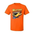 thumbnail image 2 of Wild Bobby, Ford Yellow Mustang Horsepower Cars and Trucks Men Graphic Tee, Orange, 3X-Large, 2 of 6