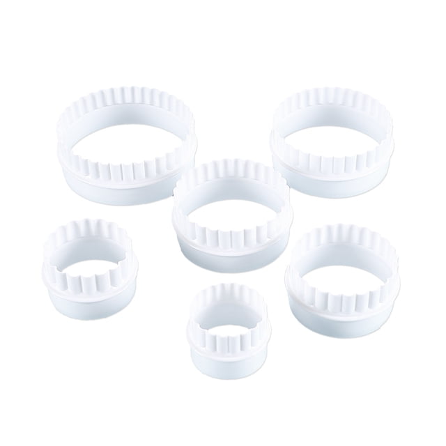Xingzhi 6pcs Silica Gel Scratch-Resistant Double-Sided Round Cutter Mold For Long-Lasting Scratch Resistant