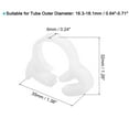 thumbnail image 2 of Double Gripping Nylon Hose Clamps, 8 Pack 16.3-18.1mm Double Snap Grip Hose Clip, 2 of 5