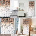 thumbnail image 6 of Abstract Check Texture Fabric Shower Curtain Orange Green White Washable Shower Curtains for Bathroom, Waterproof Bath Curtain with Hooks Home Decor 36x72in, 6 of 8