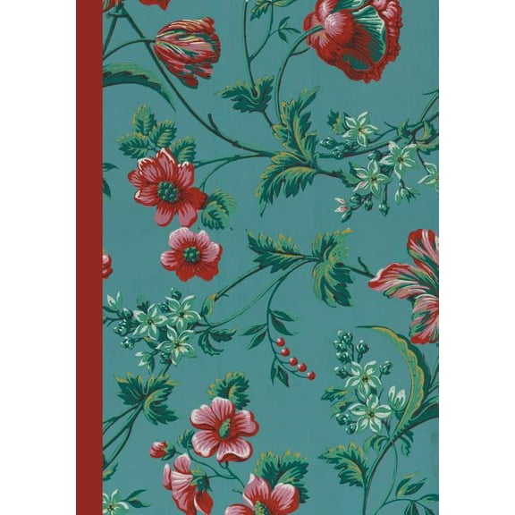Bnf Papiers Peints Carnet Blanc, Motif Fleurs, Papier Peint 18e, (Paperback)